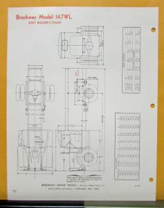 1957 Brockway Trucks Model 147WL Specification Sheet