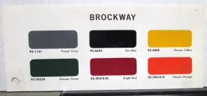 1966 Brockway Trucks Paint Chips