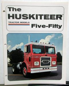 1975 Brockway Huskiteer Tractor Model 550 Sales Folder & Specifications