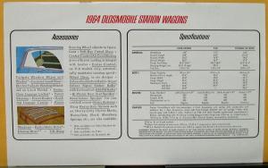 1964 Oldsmobile Vista Cruiser Station Wagon Color Sales Brochure Original
