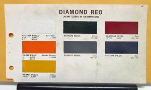 1968 Diamond REO Truck Paint Chips
