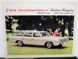 1965 Oldsmobile Vista Cruiser F85 Station Wagons Color Original Sales Brochure