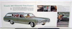 1965 Oldsmobile Vista Cruiser F85 Station Wagons Color Original Sales Brochure