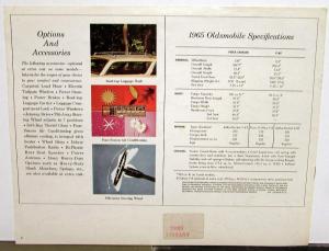 1965 Oldsmobile Vista Cruiser F85 Station Wagons Color Original Sales Brochure