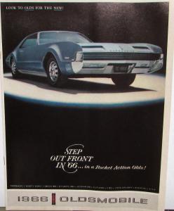 1966 Oldsmobile Toronado 98 88 Cutlass F85 Starfire 442 Wagon Sales Brochure