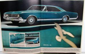 1966 Oldsmobile Toronado 98 88 Cutlass F85 Starfire 442 Wagon Sales Brochure