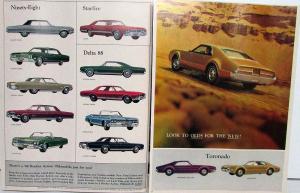 1966 Oldsmobile Toronado 98 88 Cutlass F85 Starfire 442 Wagon Sales Brochure