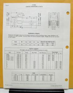 1968 Diamond REO Truck Model C-9042 Specifications Brochure