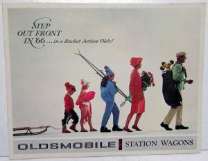 1966 Oldsmobile Vista Cruiser & F85 Station Wagon Color Sales Brochure Original