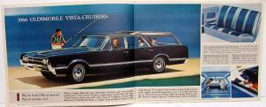 1966 Oldsmobile Vista Cruiser & F85 Station Wagon Color Sales Brochure Original