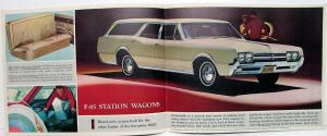 1966 Oldsmobile Vista Cruiser & F85 Station Wagon Color Sales Brochure Original