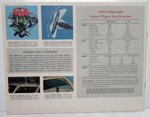 1966 Oldsmobile Vista Cruiser & F85 Station Wagon Color Sales Brochure Original