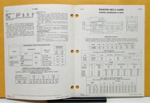 1969 Diamond REO Truck Model C-11486D Specifications Brochure