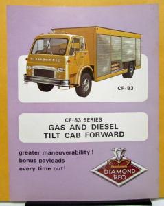 1968 1969 1970 Diamond REO Truck Model CF 83 Tilt Cab Forward Sales Brochure