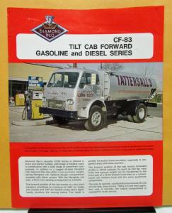 1971 Diamond REO Truck Model CF 83 Tilt Cab Forward Sales Brochure