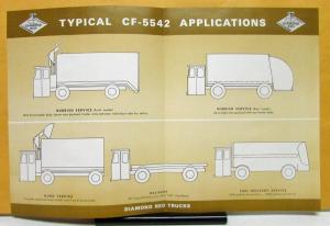 1974 Diamond REO Truck Model CF-5542 The Versatile Sales Brochure
