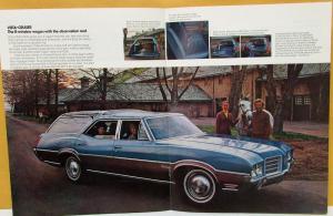 1971 Oldsmobile Cruiser Station Wagons Color Sales Brochure Original
