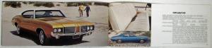1972 Oldsmobile Toronado 98 Delta 88 Cutlass Wagons Color Sales Brochure Orig