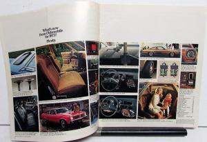 1973 Oldsmobile Full Line Color Sales Brochure Toronado 98 88 Cutlass Omega