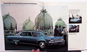 1973 Oldsmobile Full Line Color Sales Brochure Toronado 98 88 Cutlass Omega