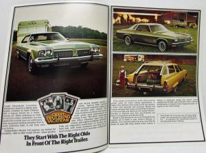 1973 Oldsmobile Trailering Sales Brochure Holiday Rambler Coleman Reese