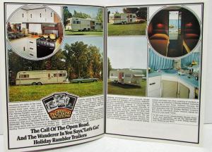 1973 Oldsmobile Trailering Sales Brochure Holiday Rambler Coleman Reese