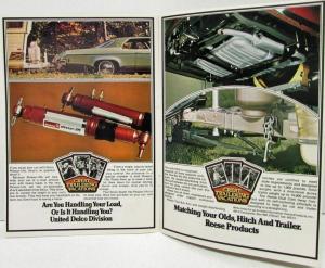 1973 Oldsmobile Trailering Sales Brochure Holiday Rambler Coleman Reese