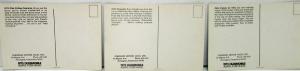 1973 Oldsmobile Cutlass Toronado Cruiser Original Color Postcard Set of 3