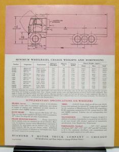 1959 Diamond T Truck Model 921C Sales Folder & Specifications