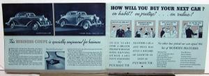 1935 Plymouth Dealer Brochure De Luxe Models Silver Metallic Highlights Nice