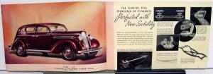 1936 Plymouth De Luxe Models Sedan Coupe Color Sales Brochure Original