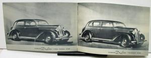 1936 Plymouth Dealer Sales Brochure DeLuxe Models Perfection In A Low Priced Car