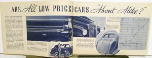 1936 Plymouth Dealer Sales Brochure Bluetone De Luxe Models Peak Of Perfection