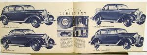 1936 Plymouth Dealer Sales Brochure Bluetone De Luxe Models Peak Of Perfection