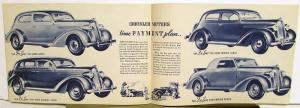 1936 Plymouth Dealer Sales Brochure Bluetone De Luxe Models Peak Of Perfection