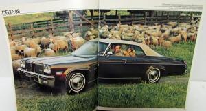 1974 Oldsmobile Toronado 98 Delta 88 Cutlass Omega Wagons Sales Brochure Orig