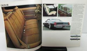 1974 Oldsmobile Toronado 98 Delta 88 Cutlass Omega Wagons Sales Brochure Orig