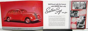 1937 Plymouth Dealer Color Sales Brochure De Luxe Models Sedan Coupe Original