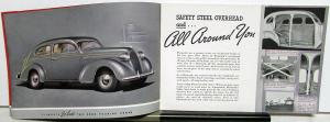 1937 Plymouth Dealer Color Sales Brochure De Luxe Models Sedan Coupe Original