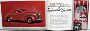 1937 Plymouth Dealer Color Sales Brochure De Luxe Models Sedan Coupe Original