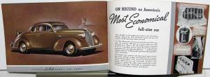 1937 Plymouth Dealer Color Sales Brochure De Luxe Models Sedan Coupe Original