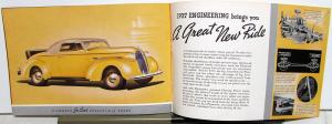 1937 Plymouth Dealer Color Sales Brochure De Luxe Models Sedan Coupe Original