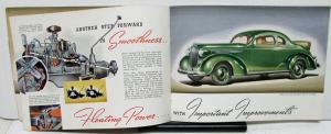 1938 Plymouth Dealer Color Sales Brochure De Luxe Models The Jubilee 10th Anniv