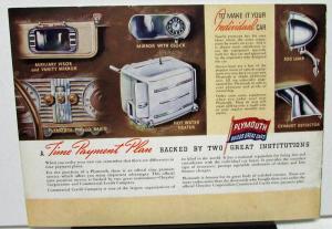 1938 Plymouth Dealer Color Sales Brochure De Luxe Models The Jubilee 10th Anniv