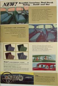 1953 Pontiac Dual Streak Canadian Sales Brochure Chieftain Laurentian Pathfinder