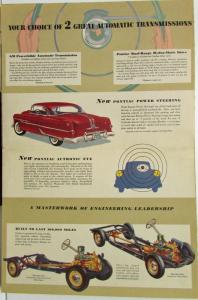 1953 Pontiac Dual Streak Canadian Sales Brochure Chieftain Laurentian Pathfinder