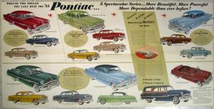 1953 Pontiac Dual Streak Canadian Sales Brochure Chieftain Laurentian Pathfinder