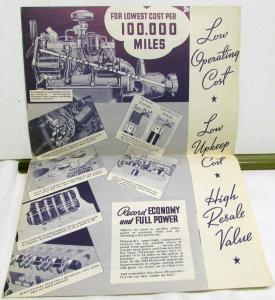 1938 Plymouth Dealer Sales Brochure Folder Business Models Bluetone Original