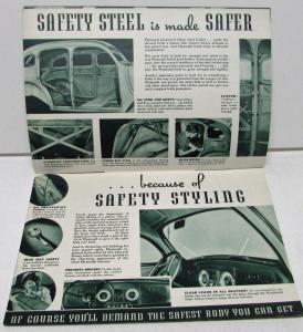 1938 Plymouth Dealer Sales Brochure Deluxe Models Greentone Original