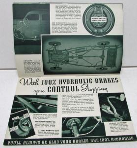 1938 Plymouth Dealer Sales Brochure Deluxe Models Greentone Original